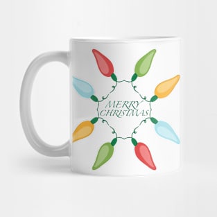 Cartoon Christmas Lights Mug